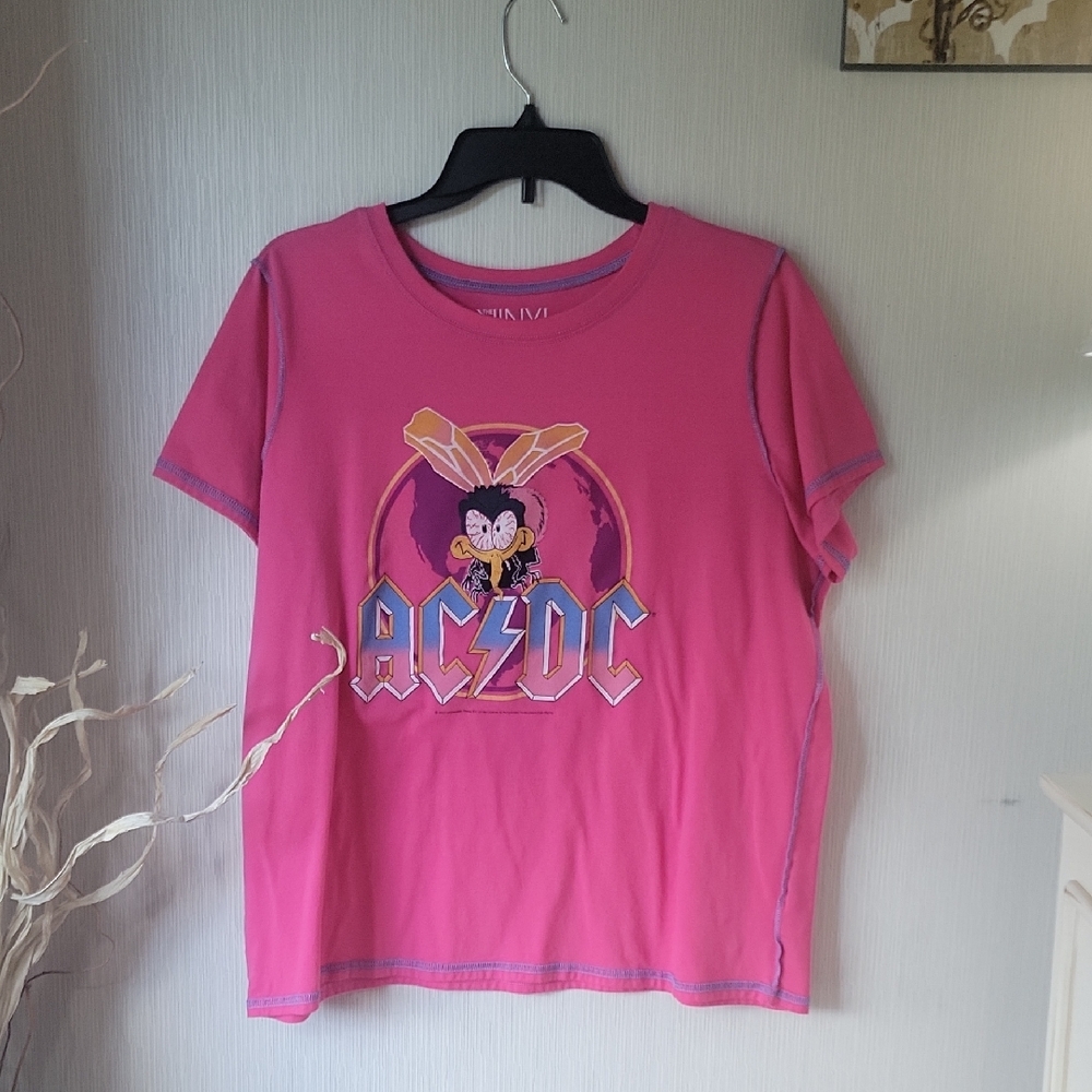 Torrid Pink AC/DC Graphic Short Sleeve Tee